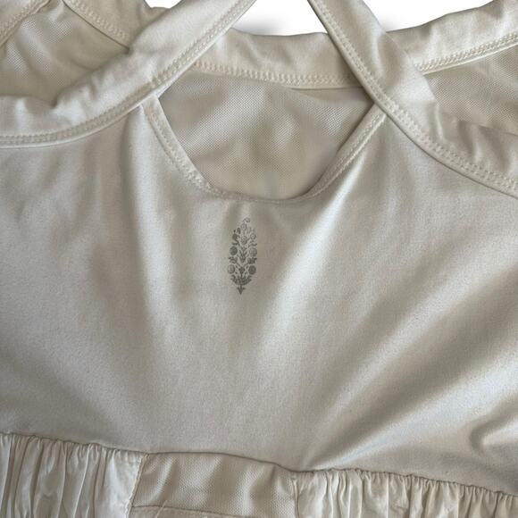 Free People Movement FP Movement White Romper Small Cross Back Skirted Playsuit - Picture 7 of 11